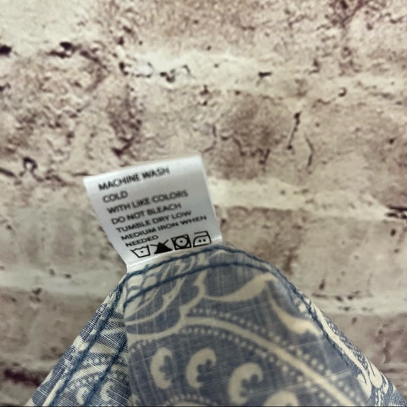 Steve’s Jeans Blue Floral Button Short Sleeve Shirt - Picture 7 of 12